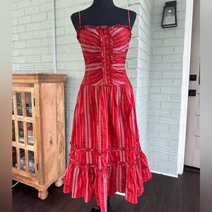 Zara Dress size 4 in earthy red